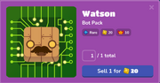 Watson in the Blook Menu