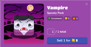 Vampire in the Blook Menu