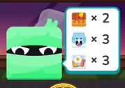 Spooky Mummy in cafe