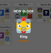 King obtained in Old Blooket