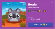 Koala in the Blook Menu