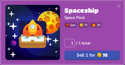 Spaceship Blook Menu