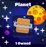 Planet with background 