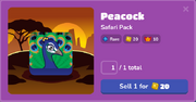 Peacock Blook Menu