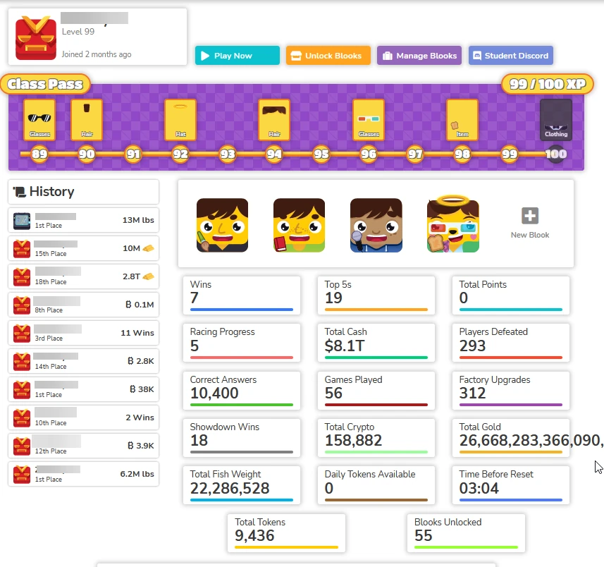 Stats Page Blooket Wiki Fandom