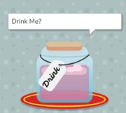 Drink Me appearing on Crazy Kingdom game mode.