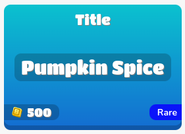 Pumpkin Spice