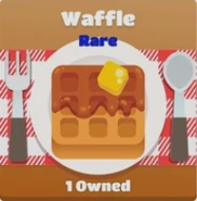 Waffle with background