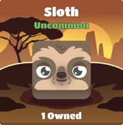 Sloth blook in background