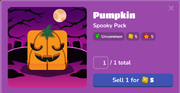 Pumpkin in the Blook Menu