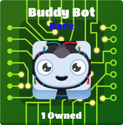 Buddy Bot blook in background