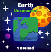 Earth blook in background