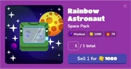 Rainbow Astronaut in the new Blooks menu