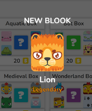 Lion obtained through Old Blooket