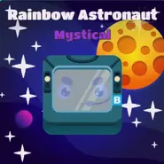 Rainbow Astronaut with background