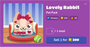 Lovely Rabbit in the Blook Menu