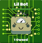 Lil Bot blook in background
