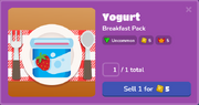 Yogurt Blook Menu