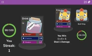 Example of Drink Me in risk stage stats (note that it has 19 charisma because of Dave's Doggo)