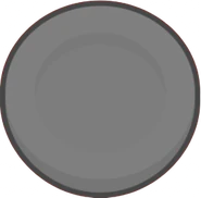 A plate that is supposed to have a food that has not been bought yet.