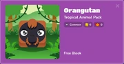 Orangutan in the Blook Menu