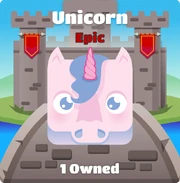 Unicorn blook in background none