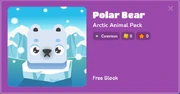 Polar Bear in the Blook menu