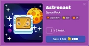 Astronaut in the Blook menu