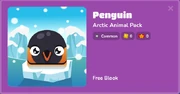 Penguin in the Blook menu