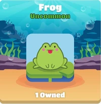 The Frog Blook with Aquatic background