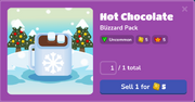 Hot Chocolate in the Blook Menu