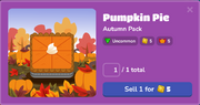 Pumpkin Pie in the Blook Menu