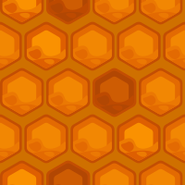 The background of the gameplay, in which the bees you choose are placed on the hexagonal cells.