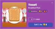 Toast Blook Menu