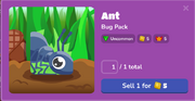 Ant in the Blook Menu