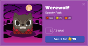 Werewolf in the Blook Menu