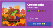 Cornucopia in the Blook Menu