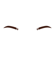 Slit eyebrow