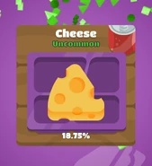 Cheese obtained in Blooket.
