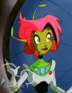 Petra Hammerhold as a Space Ranger.