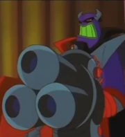 Zurg with his ion blaster
