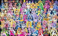 80 Pretty Cure Warriors with Fairies