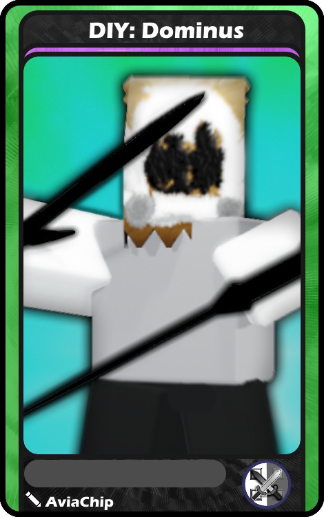 Diy Dominus Blox Cards Wikia Fandom - how to make a diy dominus in roblox