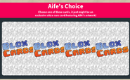 Aife's Choice, giving you a selection of four random cards.