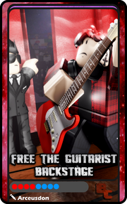 Free The Guitarist Backstage Alt Card