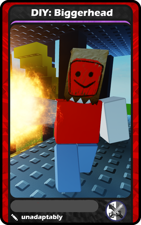 Diy Biggerhead Blox Cards Wikia Fandom - roblox diy biggerhead outfit