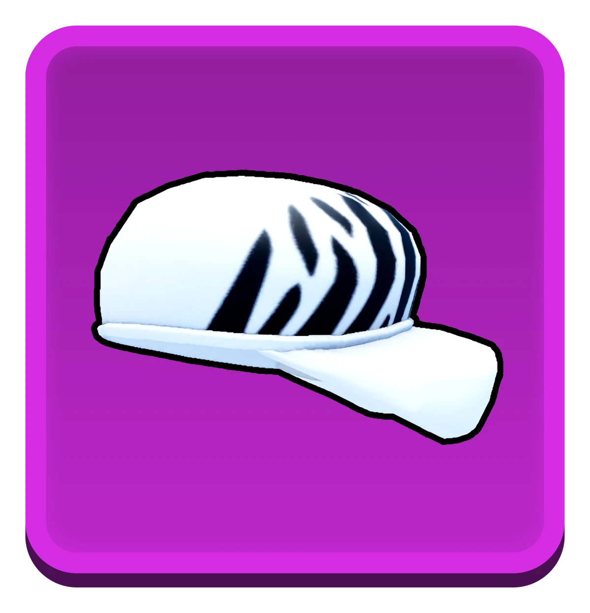 Zebra cap. Zebra cap
