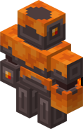 The back of a magma golem