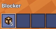 The blocker (dim lamp on) in the inventory in Bloxd Hop
