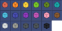 Portal blocks of all colours in the inventory